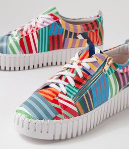 BUMP DJ STRIPE WHITE SOLE PATENT LEATHER