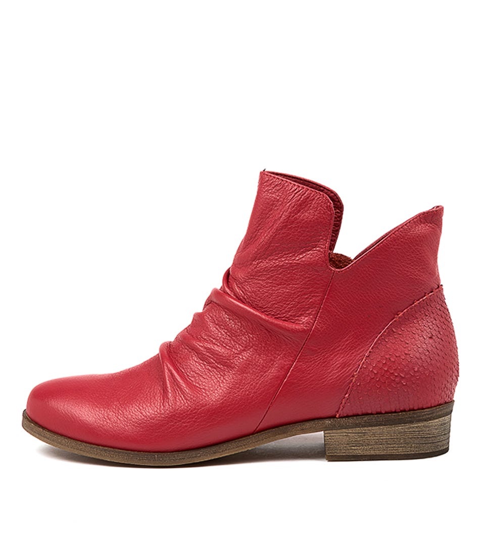 Buy Django & Juliette Spray Dj Red Ankle Boots online with free shipping