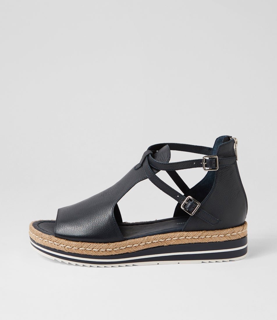 Alexys Navy Leather Espadrilles Alexys Navy Leather Espadrilles