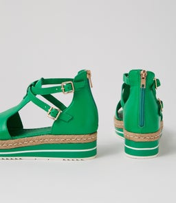 ALEXYS DJ BRIGHT EMERALD LEATHER