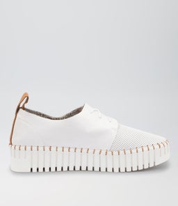 BATU DJ WHITE DK TAN WHITE SOLE LEATHER