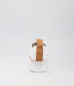 BATU DJ WHITE DK TAN WHITE SOLE LEATHER