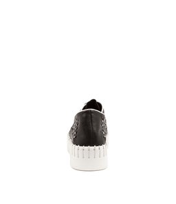 BRODIES DJ BLACK WHITE LEATHER