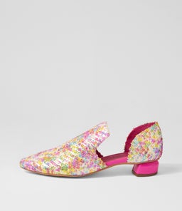 FIRAS DJ MAGENTA MULTI CUT LEATHER