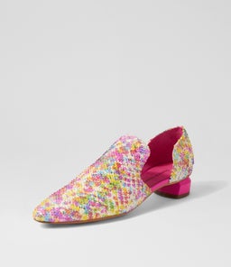 FIRAS DJ MAGENTA MULTI CUT LEATHER