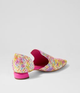 FIRAS DJ MAGENTA MULTI CUT LEATHER