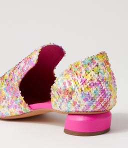 FIRAS DJ MAGENTA MULTI CUT LEATHER