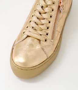 FROGGY DJ ROSE GOLD LEOPARD EMBOSSED LEATHER