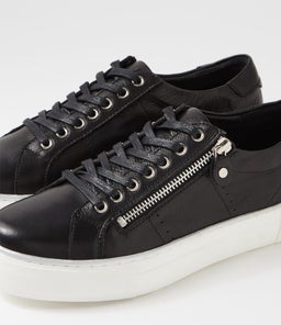 FROGGY DJ BLACK WHITE SOLE LEATHER