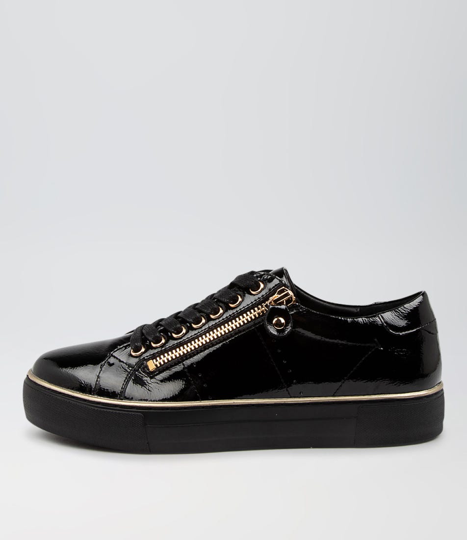 Froggy Black Patent Leather Sneakers Froggy Black Patent Leather Sneakers