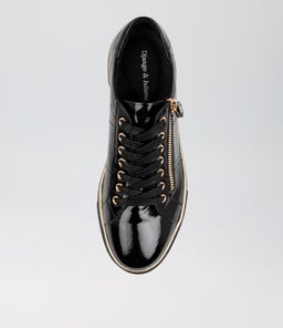 FROGGY DJ BLACK PATENT LEATHER