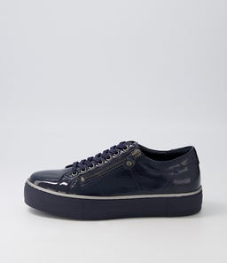 FROGGY DJ NAVY NAVY SOLE PATENT LEATHER