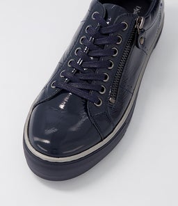 FROGGY DJ NAVY NAVY SOLE PATENT LEATHER