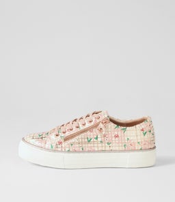 FROGGY DJ ROSE GOLD&PINK LINE CUT LEATHER