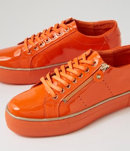 FROGGY DJ ORANGE ORANGE SOLE PATENT LEATHER