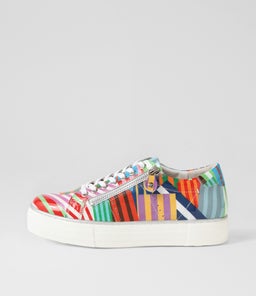 FROGGY DJ STRIPE WHITE SOLE PATENT LEATHER