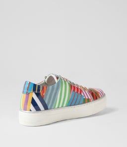 FROGGY DJ STRIPE WHITE SOLE PATENT LEATHER