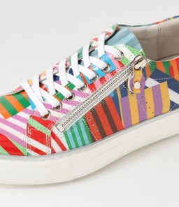 FROGGY DJ STRIPE WHITE SOLE PATENT LEATHER