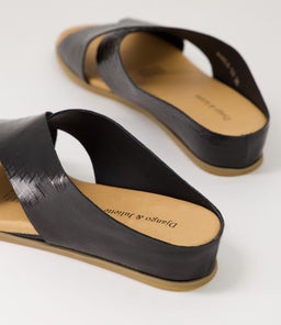 HARLI DJ BLACK SQUARES METALLIC LEATHER