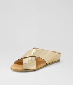 HARLI DJ GOLD SQUARES METALLIC LEATHER