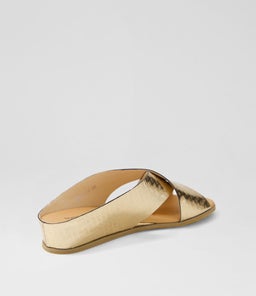 HARLI DJ GOLD SQUARES METALLIC LEATHER