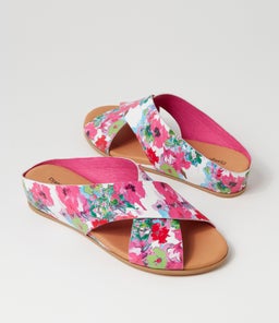 HARLI DJ BRIGHT POPPY PRINT LEATHER