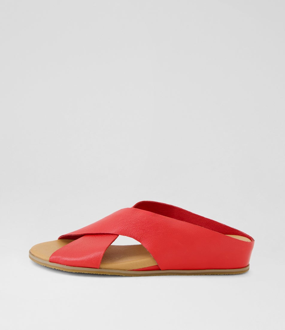 Harli Red Leather Sandals Harli Red Leather Sandals