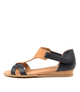 HAYZEL DJ NAVY DK TAN LEATHER