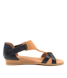 HAYZEL DJ NAVY DK TAN LEATHER