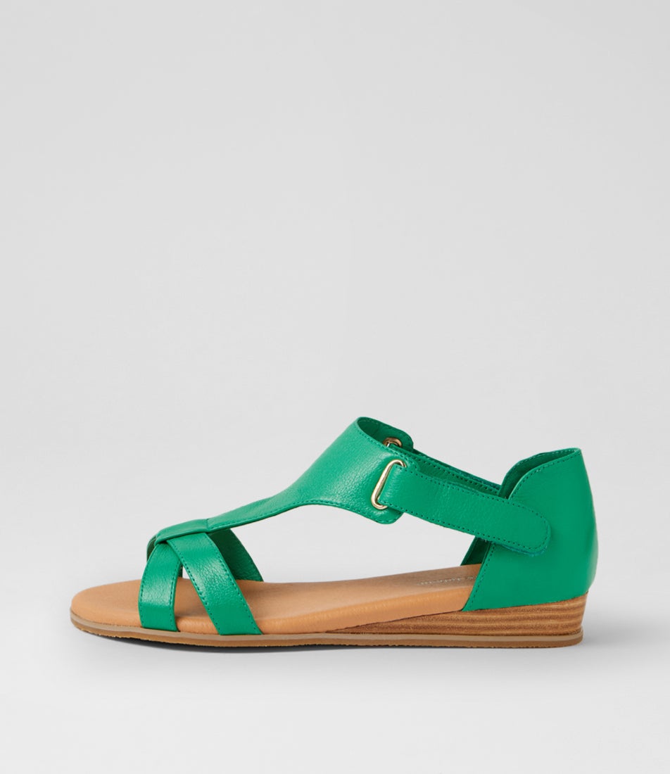Hayzel Emerald Leather Sandals Hayzel Emerald Leather Sandals