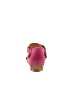 HAYZEL DJ FUCHSIA BRIGHT ORANGE LEATHER