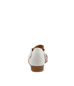 HAYZEL DJ WHITE SCOTCH LEATHER