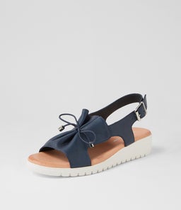 MALIKA DJ NAVY WHITE SOLE LEATHER