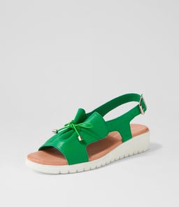 MALIKA DJ BRIGHT EMERALD WHITE SOLE LEATHER