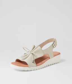 MALIKA DJ ALMOND WHITE SOLE LEATHER