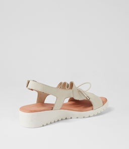 MALIKA DJ ALMOND WHITE SOLE LEATHER