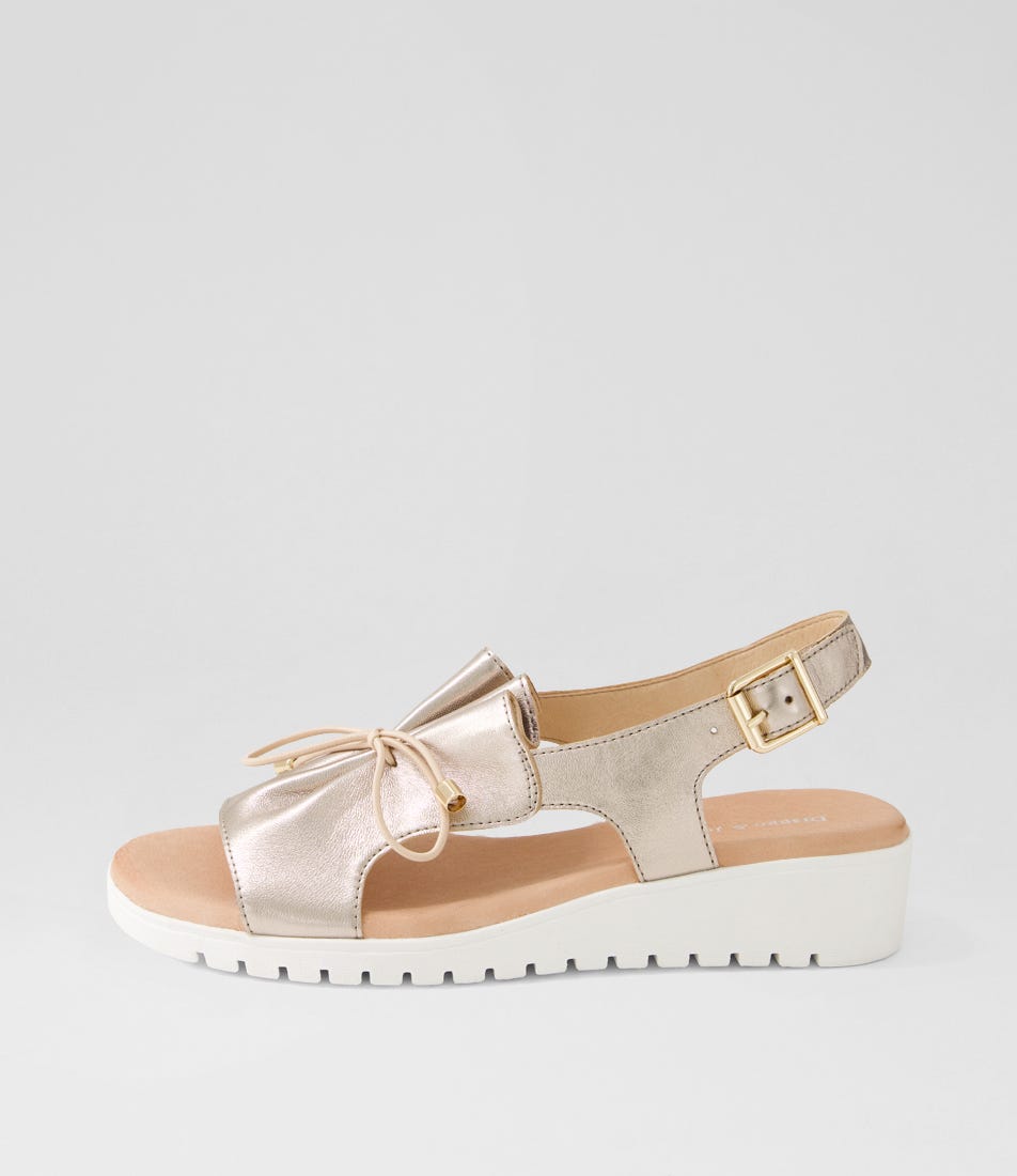 Malika Champagne White Leather Sandals Malika Champagne White Leather Sandals