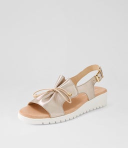 MALIKA DJ CHAMPAGNE WHITE SOLE LEATHER