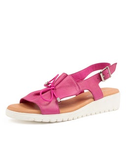 MALIKA DJ FUCHSIA WHITE SOLE LEATHER
