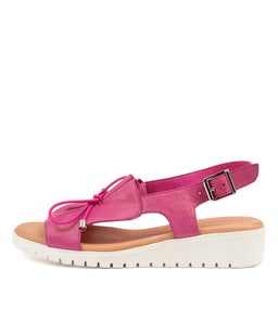 MALIKA DJ FUCHSIA WHITE SOLE LEATHER