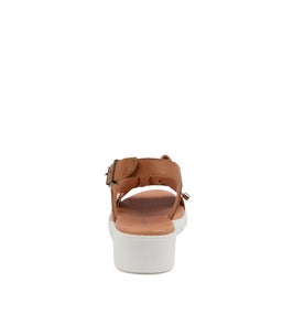 MALIKA DJ DK TAN WHITE SOLE LEATHER