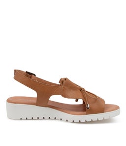 MALIKA DJ DK TAN WHITE SOLE LEATHER