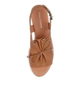 MALIKA DJ DK TAN WHITE SOLE LEATHER
