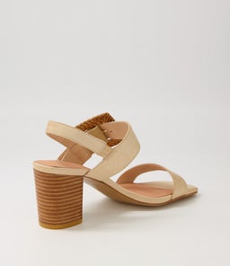 PEACE DJ CAMEL NATURAL LEATHER BUCKLE