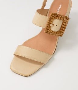 PEACE DJ CAMEL NATURAL LEATHER BUCKLE