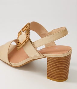 PEACE DJ CAMEL NATURAL LEATHER BUCKLE