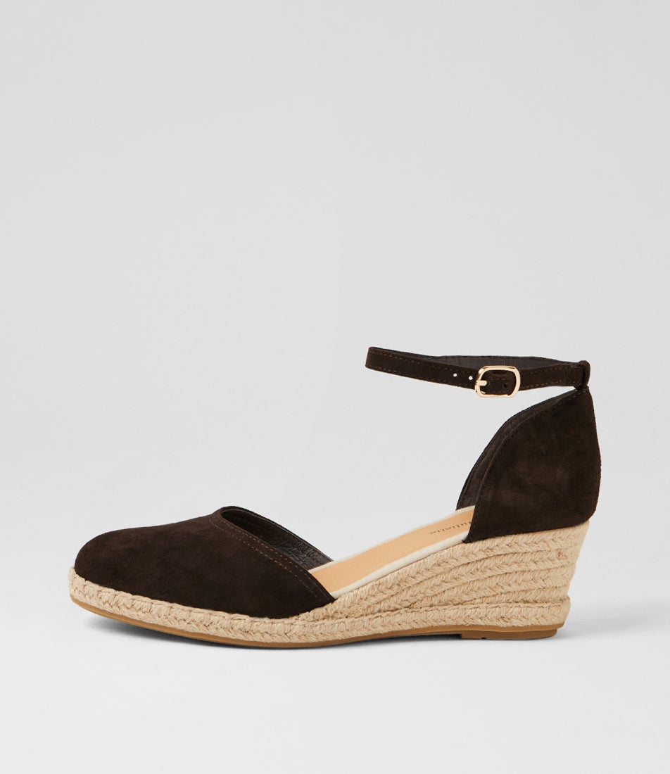 Rylen Choc Natural Rope Suede Wedges Rylen Choc Natural Rope Suede Wedges