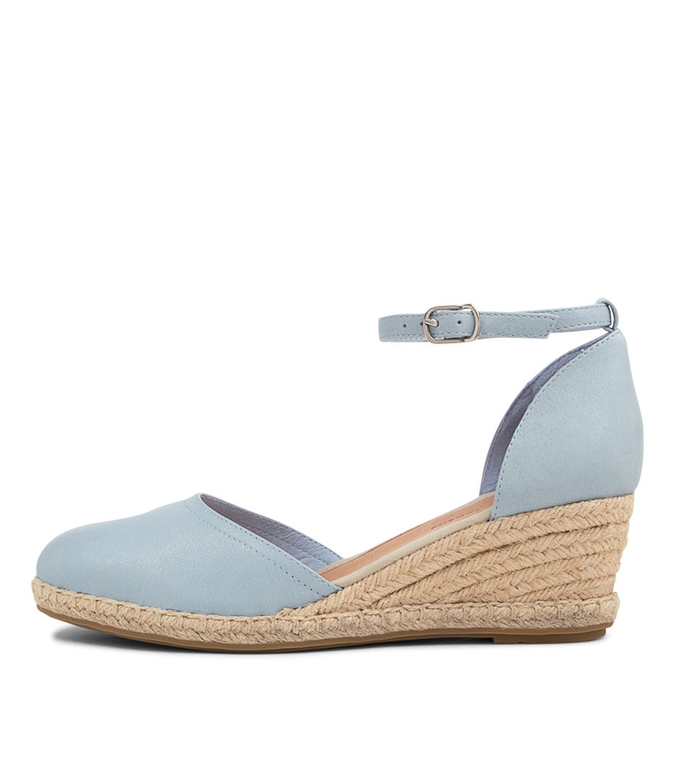 Rylen Denim Natural Rope Leather Wedges