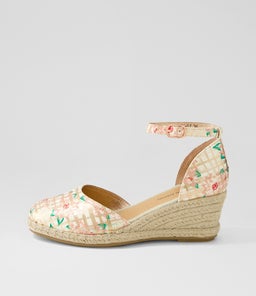 RYLEN DJ ROSE GOLD&PINK LINE CUT LEATHER