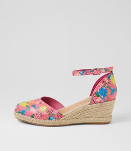 RYLEN DJ HOT PINK FLOWERMANIA LEATHER